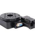 360 Degree Electric Optical Rotating Platform With 100mm Laser Grade Rock Solid Bearing Rotary Table And Worm Gear Drive, Motorized Rotation Stage
