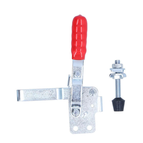 Tough As Nails Hardcore Pro Grade Vertical Quick Toggle Clamp Fixture With Easy Grip Handle for welding metal plates and circuit boards.