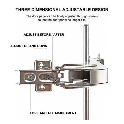 Built Tough Heavy Duty Sliding Door Hinge For Cabinets And Wardrobes, Durable Furniture Hardware With Smooth Sliding Movement, High Load Bearing, Stable Connection, Easy mounting, Ideal For Frequent Use, metal 3-way adjustable hinge