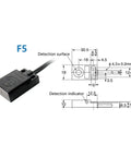 12 To 24 VDC Proximity Sensor With 3 Wires Thin Flat Metal Inductive Limit Switch For Detecting Iron Nickel And Magnetic Metals F15 shown