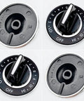 4 Pack Surface Burner Knobs For Jenn Air Cooktops With D Shaped Shaft Replacement Knobs Compatible With C100 C101 C201 C301 Models