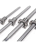 Stainless Steel Ball Screw With Ball Nut End Machined For High Precision Micro Feed And Super Smooth Motion Long Life C5 Tolerance
