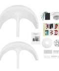 Components of 600W 24V Automatic Five Blade Home Wind Turbine Generator System With Controller