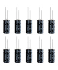 630 Piece Aluminum Electrolytic Capacitors Kit With 24 Value Ranges From 0.1uF To 1000uF, -40C To 105C Temperature Range, capacitors arranged