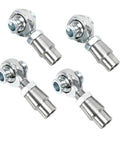 Four Piece Chromoly Rod End Kit Engineered For Hella Smooth Linkage Systems With Rock Solid Angular Movement, 3/4 inch size.