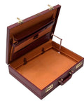 Open suitcase with visible Two Pack Lid Support Hinge With 180 Degree Rotatable Design, 201 Stainless Steel Lid Stay Hinges For Boxes, Cases And Cabinets, Durable Heavy Duty Cabinet Hardware With Mounting Screws Included, installed.