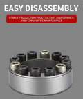 Keyless Expansion Locking Assembly For Shaft Hub Connection No Fuss Heavy Duty 45 Carbon Steel Power Transmission Component
