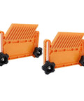 Rock Solid Universal Featherboard To Lock Tight On Table Saws And Router Tables, orange ABS nylon, heavy duty, two pieces