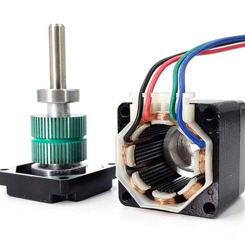 1.8 Degree Nema 11 Stepper Motor 28x28mm Frame With 5mm Shaft 2 Phase 4 Wire Hybrid Stepping Motor Ideal For 3D Printers CNC Machines And Automation Today, compact motor cutaway
