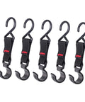 Five Piece Large Outdoor Camping Hook Set, S Shaped Movable Strap Hooks for Quick Hanging, Camping Storage Organizer for Hiking