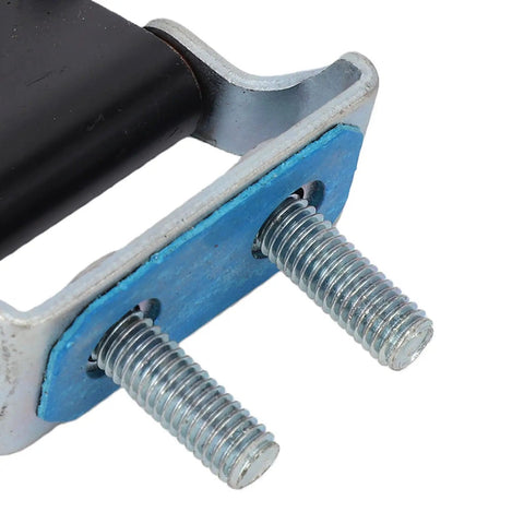 Close-up of Rock Solid Tailgate Hinge Replacement Pair High Strength Steel showing mounting bolts and pivot pin design.