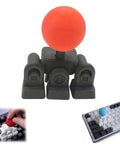 Turn Your Keyboard Into An Arcade Stick With A Four Key Linkage Mod For Fighting Games 3D Printed WASD To Joystick Keycap Kit Tool Free Install DIY Mini Controller For Retro Gaming Emulators And Arcade Style Play, 3D-printed black and red keyboard mod