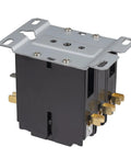 3 Pole 40 Amp 24 VAC Coil AC Contactor Replacement For Air Conditioner Compressor Condenser Unit, side view with copper terminals