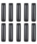 10 Pack Black Malleable Iron Pipe Nipples Three Quarters Inch By Four Inch Threaded Both Ends For DIY Projects Steampunk Industrial Style