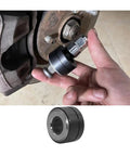 Close-up of Wheel Stud Installer Replacement Tool 22800 for Automotive and Light Duty Trucks with swivel bearing in use