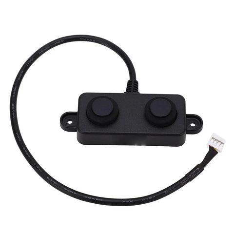 Front view of Ultrasonic Distance Sensor For Parking And Robotics Smart Proximity Sensor With UART Output Garage Parking Detector