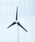 Blue and white 3-blade Beefy 300W Wind Turbine Generator For Off Grid Wind Solar Hybrid Power Systems, 12V/24V Marine Grade