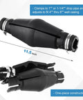 Expandable Rubber Torque Arrestor for Well Pumps Fits One to One and a Quarter Inch Pipe Size Adjustable to Four to Eight Inch ID Casings Protective