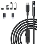 7.9mm Industrial Borescope With LED Lights For Dark Areas Leak Detection And HVAC Duct Inspection Tool coiled cable and connectors