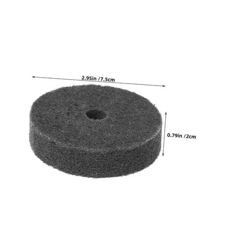 Six Pack Nylon Polishing Wheel Discs With 10 Mm Hole For Metal Finishing And Furniture Burnishing, Fast Uniform Abrasive Action Sanding Buffing Tool, 7.5cm diameter