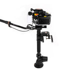 Powerful 4HP 55CC Outboard Motor With Short Shaft 4-Stroke Marine Engine, visible controls, wind cooling system with CDI ignition