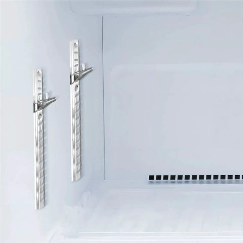 Heavy Duty 304 Stainless Steel Shelf Support Clips For Refrigerator And Freezer 150 Pieces mounted inside fridge