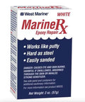 Box of MarineRx Epoxy Repair for gelcoat scrapes with fast setting waterproof epoxy kit for boats and fiberglass repairs, 2 oz size.
