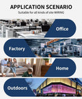 Application scenarios showcasing 50 Pack Lever Wire Nuts Tool Free Quick Connect Wire Connectors Heavy Duty for office, factory, home, outdoors.