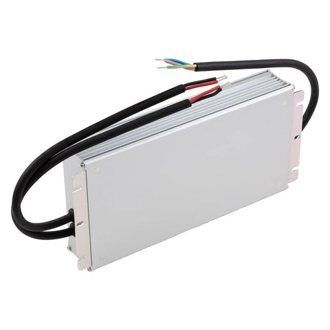 HLG-480H-24 480W 24V DC LED Driver And Power Supply With Dual CV And CC Output, IP65 And IP67 waterproof, fanless cooling, silver casing