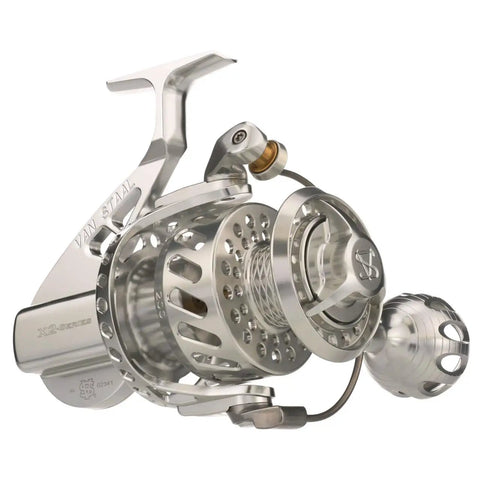 VSB-X2 Spinning Reel Built Tough With One-Piece 6061 Aluminum Body And Fully Sealed Design showcasing intricate details and design