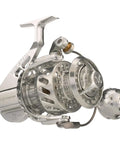 Beefy Spinning Reel With Fully Machined 6061 One Piece Body And Sealed Design, 30Lb Max Drag, 440yds Of 30Lb Braid Capacity, Model VSB150BX2 Black