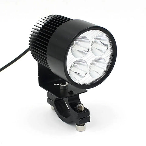 Bright 20W LED Motorcycle Headlight For 12V To 85V Systems Waterproof Front Lamp for E Bikes Scooters Mini Motorcycles Aluminum Housing