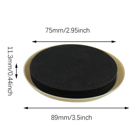 8 Pack Heavy Duty Furniture Sliders Reusable Glide Discs For Chair Couch Table Legs Smooth Carpet Glide Floor Savers slide discs, 75mm diameter