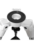 Top view of Ergonomic Telescope Mount Stand For Planetary Imaging, Stainless Steel Tripod, NEQ2 and AZ GTIX compatible base.