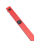 Micro Adjustable Flip Stop Miter Gauge Table Saw Band Saw Router Table with Extendable Fence showing red aluminum flip stop detail.