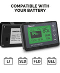 Rugged Battery Monitor With Shunt For 12V Rigs Up To 500A, 10 To 120 Volt Range, High And Low Alarm, 1 Percent Accurate Readout