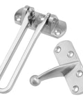 4 Pack Swing Bar Door Guard Set For Inside Doors, Built Tough Latch Guard Lock Reinforcement, Front Door Security Bars For Swing In Doors, Hotel Grade Front Door Latches, Zinc Alloy, Rust Resistant, Silver.