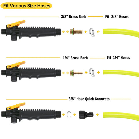 29 Inch Sprayer Wand Replacement With Universal Stainless Tube Brass Barb Fits One Quarter Inch And Three Eighths Inch Hoses