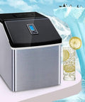 Game Changing Countertop Ice Cube Maker Pushing Fifty Five Lbs Of Clear Ice Daily With Lightning Fast Cycles, LCD screen, sleek design.