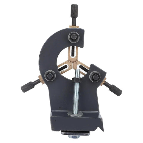 Rock Solid Mini Lathe Steady Rest Stabilizer With Adjustable Triple Jaws For 7x12 And 7x14 Benchtop Metal Wood Lathes, sturdy aluminum design.