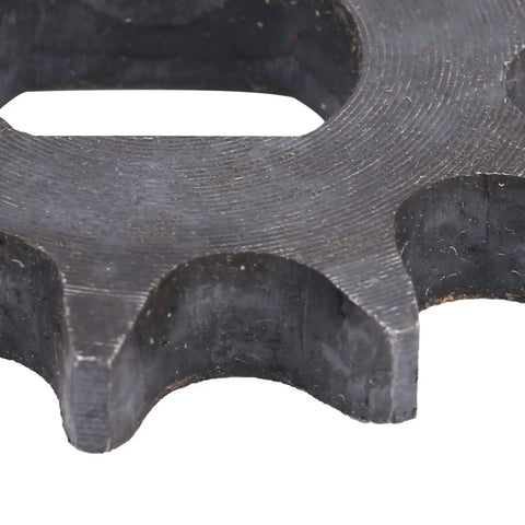 Close-up of Premium Industrial Steel Chain Sprocket With 10 Teeth For Electric Scooter Replacement, showcasing heavy-duty steel construction.
