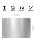 Warning Sign This Equipment Starts Automatically Aluminum 12x8 Inch Weatherproof UV Protected dimensions shown