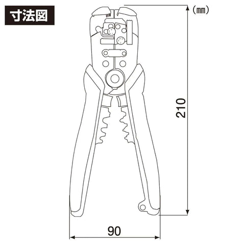 3-In-1 Wire Stripper And Micro Crimping Tool For 0.05-8mm² AWG30 To 8 Auto wire diameter adjustment diagram