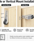 Heavy Duty Vertical Track Roller Wheel Kicks Door Drag Dead Silent Replacement Pulley For Closet Cabinet Wardrobe Doors side and vertical mount options