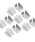 Heavy Duty Metal Shelf Clips For Office Cabinets And Bookshelves, silver brackets, anti-oxidation, 400 pieces set, secure fit