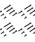Self Tapping Screws Kit With 7 Sizes Carbon Steel Black 500 Pieces Assortment For Fast, Easy Install On Metal Or Wood, Pan Head Machine Screws, Heavy Duty Diy Project Ready Set, assorted black screws