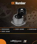 Belt Tensioner Pulley Assembly 252812GGB3 Dope Fit Fits Hyundai Sonata 2015 To 2019, Santa Fe 2019 To 2020 OEM Replacement