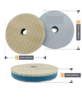 Premium 5 Inch 6 Inch And 7 Inch Car Polishing Pad showcasing two 6 inch pads made of soft textile material for buffing.