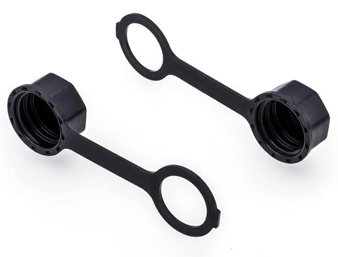 Gas Can Vent Caps 2 Pack Rear Vent Screw Caps For Replacement Fits Most Fuel Diesel Kerosene Jugs Leakproof Seal black caps
