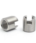 Real Talk Self Tapping Threaded Inserts Kit M2 M2.5 M3 M4 M5 M6 M8 M10 M12 Stainless Steel for Strengthening Threads in Plastic Aluminum and Copper The Go To Fix for Quick DIY Repairs, 302 stainless steel threaded inserts